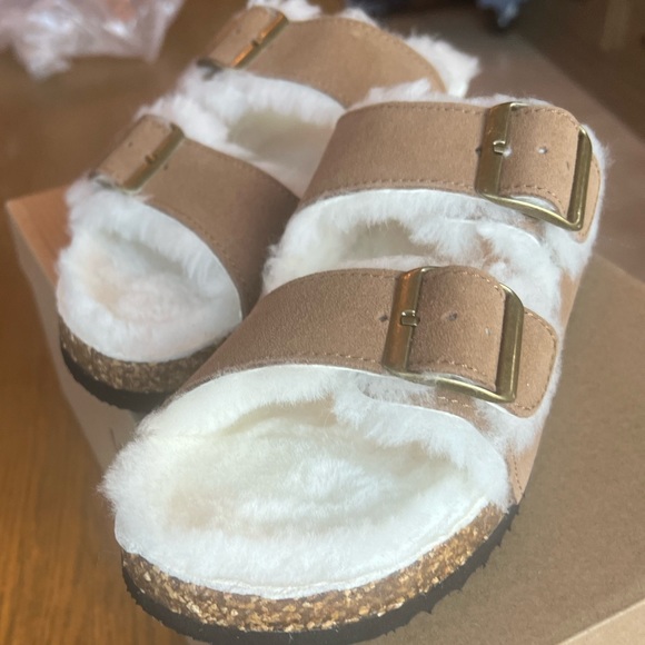 Felicia Sheepskin Slide - Chestnut - Picture 2 of 4